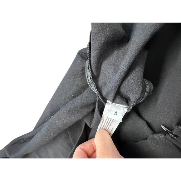 "Eileen Fisher" Black Stretch Dress, Double Zippers Down Both Sides, Tunic, L, - Picture 11 of 11